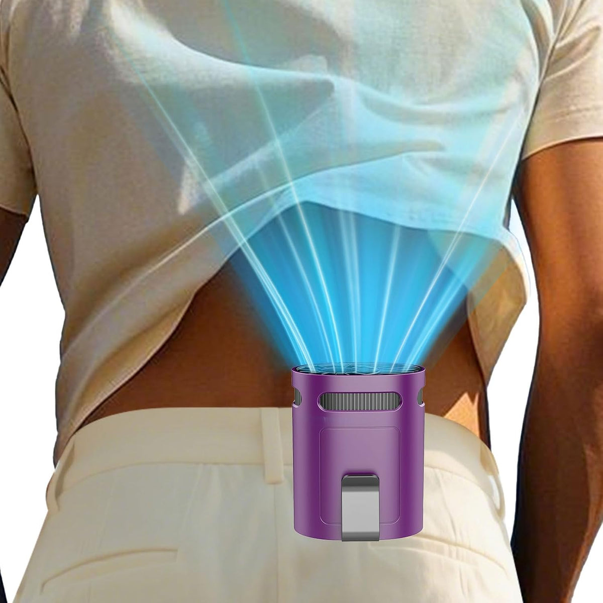 Neck Fan with Cooling Plate-24H Quiet Powerful Fans that Blow Cold Air-5 Speed&Power LED Display-USB 5500mAh Bladeless Wearable Personal AC Cooler for Women,Men,Kids,Travel,Outside,Indoor White