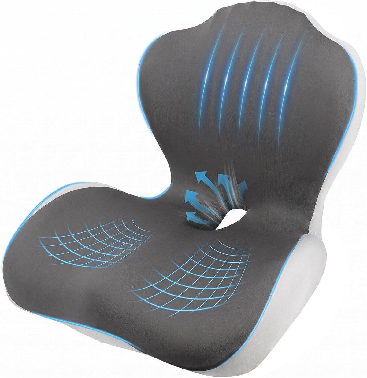 Car Seat Cushion Office Chair Cushion with Lumbar Support Pillow