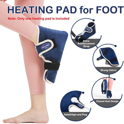 Foot Warmer, Electric Heating Pad for Foot&Ankle Pain Relie Fast Heating