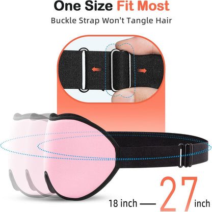 INNELO Sleep Mask for Side Sleeper, 3D Zero-Pressure, 100% Blackout, Nap