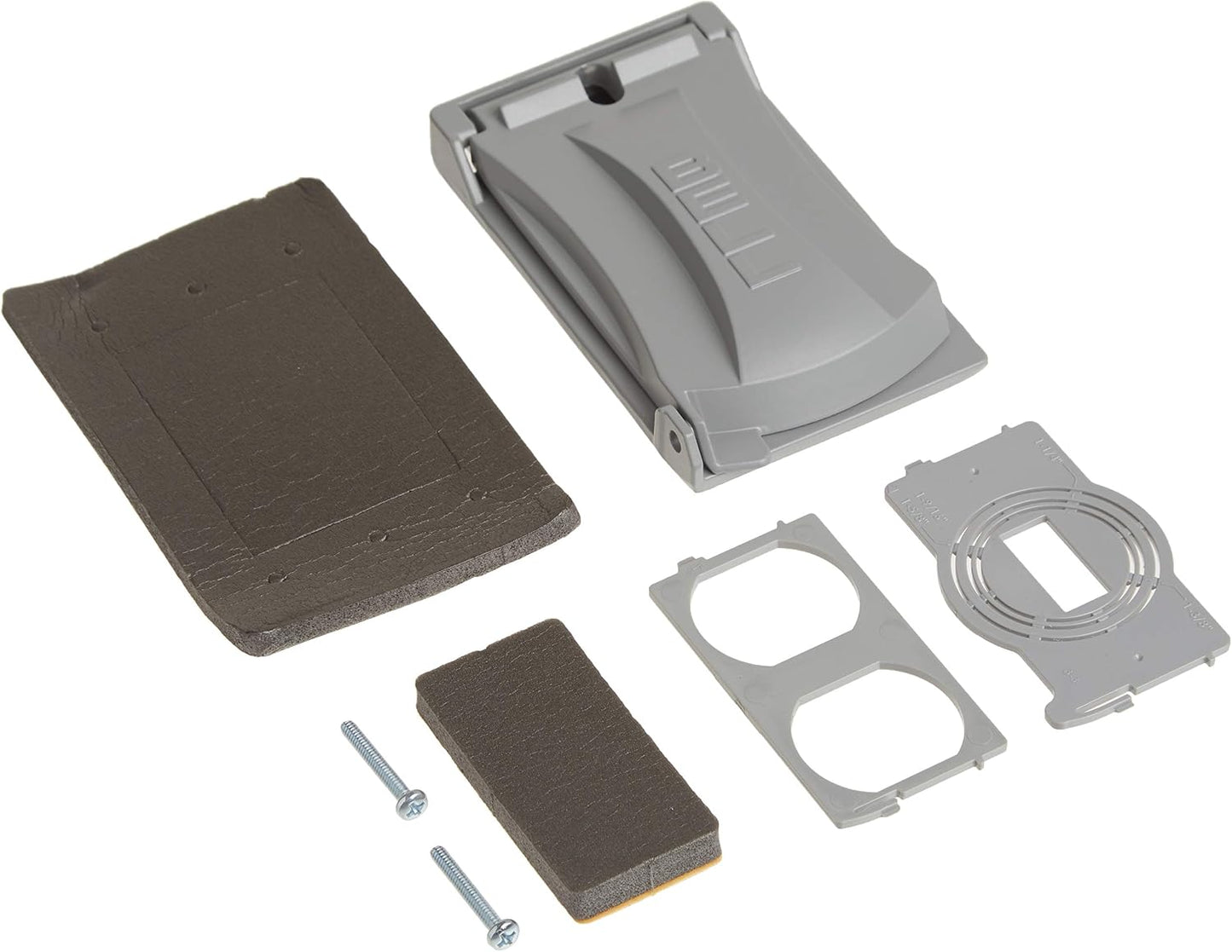 BELL 1-Gang Weatherproof Universal Metal Flip Cover, 12-in-1, Gray