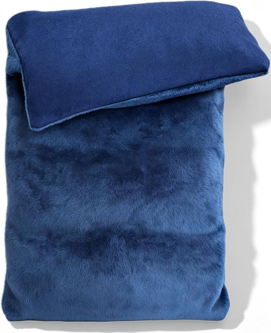 Microwavable Heating Pad with Washable Cover 13x7 Inch Flaxseed Microwave Hot Pack, Lavender Scent, Moist Warm Compress for Relaxation, Non-Electric & Portable