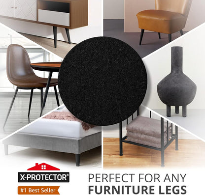 Felt Furniture Pads X-PROTECTOR 10 PCS - Premium 8” x 6” x 1/5” Heavy Duty | Beige Felt Sheets! Cut Large Furniture Pads to The Size You Need - The Best Felt Floor Protectors for Any Hard Floor!