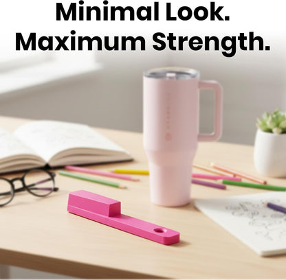 Easy Grip Bottle Cap Opener – Ergonomic Lid Turner for Stanley, Hydrojug, & Owala Tumblers – Easy Grip Assisted Bottle Opener for Weak Hands – 20oz, 32oz, 40oz - Hot Pink