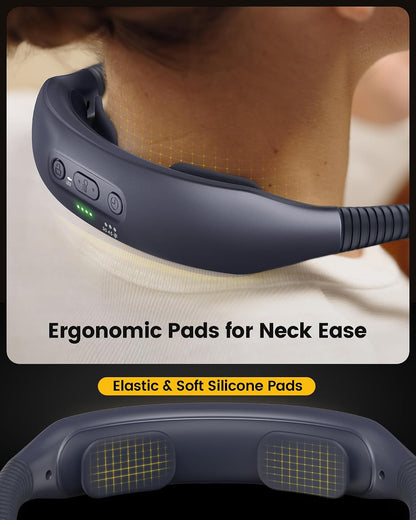 Glocusent Neck Light with Timer, 100 Hours Book Light for Bedtime Reading | Neck Reading Light, 3-Color, 5 Brightness, Bendable, Ergonomic, 1600mAh, Rechargeable, Eye Care, Sleep Aid, Travel Lock, Gift
