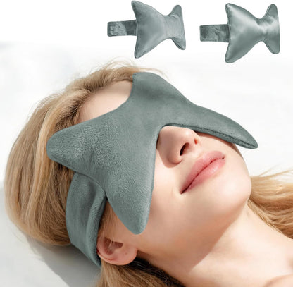SPRING SEAON Microwavable Sinus Mask,Warm Cold Compress Eye Mask | For Dry Eyes,Weighted Eye Mask,Face Heating Pad for Migraine and Sinus Pressure Relief,Relaxation,Travel,Home and Office Use