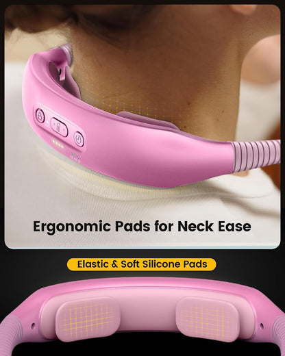 Glocusent Neck Light with Timer, 100 Hours Book Light for Bedtime Reading | Neck Reading Light, 3-Color, 5 Brightness, Bendable, Ergonomic, 1600mAh, Rechargeable, Eye Care, Sleep Aid, Travel Lock, Gift