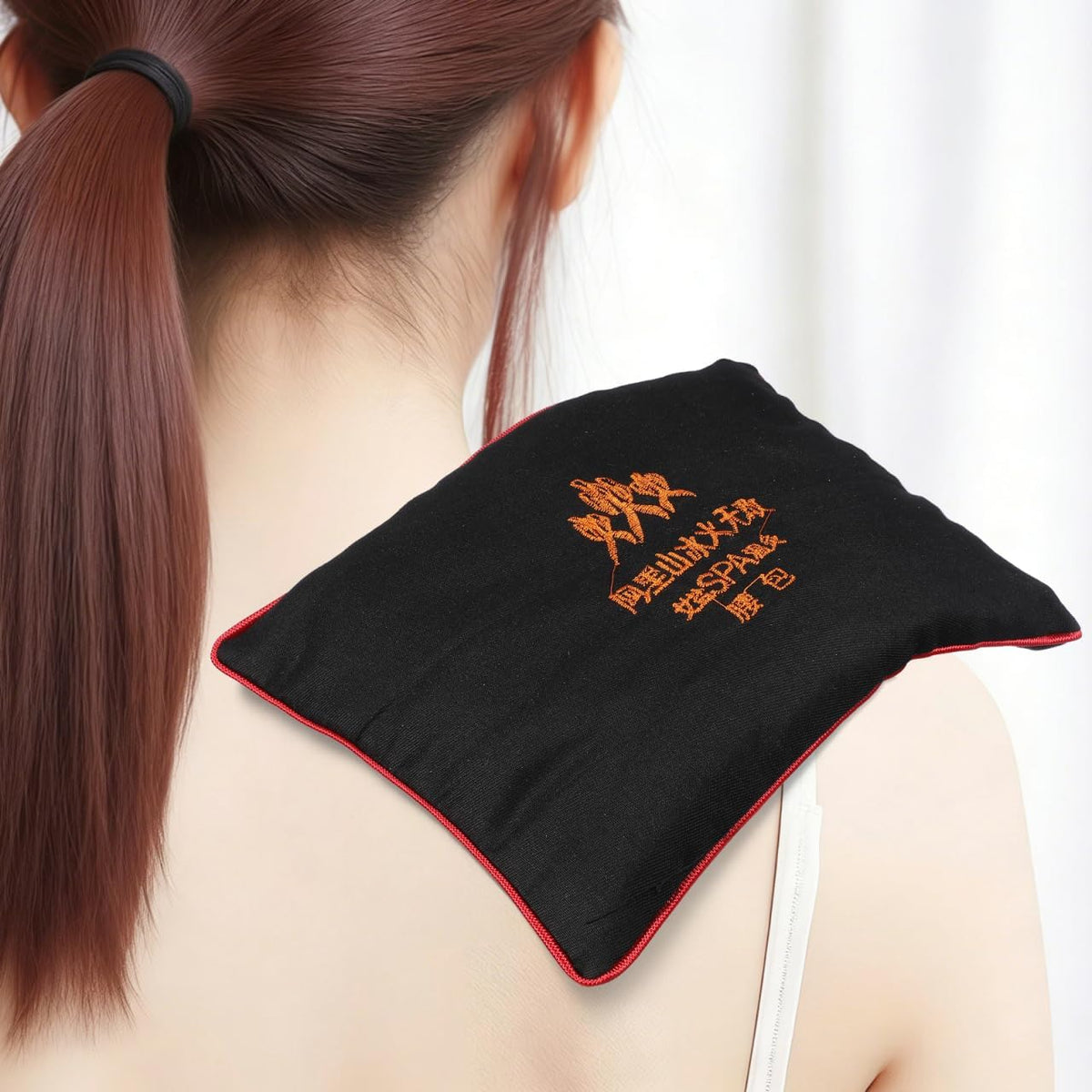 Healeved Microwavable Heating Pad Heat Pad Waist Warmer Coarse Salt Hot Compress Pack Heat Therapy Cushion Microwave Heating Pad for Neck and Shoulders and Back Waist