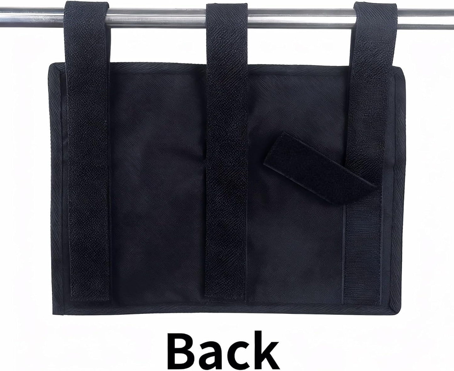 Hanging Bedside Caddy, Bedside Organizer Bunk(Black 4 Pockets) | Bed Storage Bag Hanging Pocket for Camp Dorms & Hospital Bed Rails More