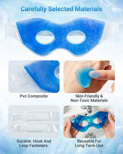 2PCS Gel Cooling Eye Mask for Puffy Eyes and Dark Circles