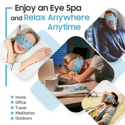 BeHoomi Steam Eye Mask, 10Packs Heated Eye Mask, Self Heating Disposable SPA Warm Compress for Eyes Sleep Mask, Travel Essentials & Relaxation Gifts for Women (Lavender Scent)