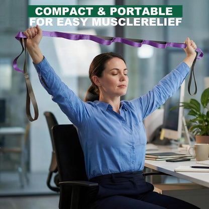 Acozycoo Stretching Strap with Loops for Leg Calf Back Physical Therapy