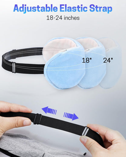 Heated Eye Mask for Dry Eyes, Stye Relief and Improved Sleep - Cordless Rechargeable Warm Compress with Graphene Heating, 3 Temp Settings, Auto Shut-Off, Washable Sleep Mask for Travel