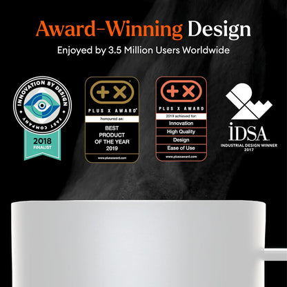 Ember Temperature Control 14oz Smart Mug 2, App-Controlled and Rechargeable Heated Coffee Cup Warmer with Intelligent LED Display, Sage Green.