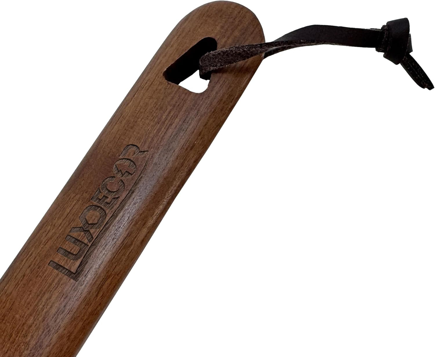 Luxdecor Long Handled Wooden Shoehorns-24in Wooden Long Handle Shoe Horn for Seinors Men Boot Jack Shoe Helper for Women