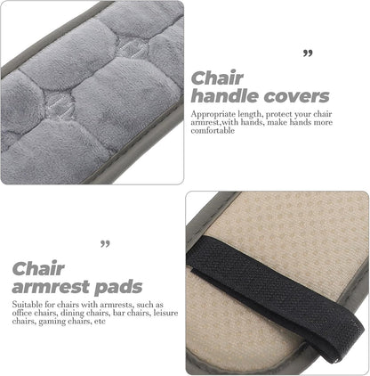 Garneck Chair Armrest Pad Office Gaming Chair Armrest Cushion Pillow Cover Support for Elbow Forearms