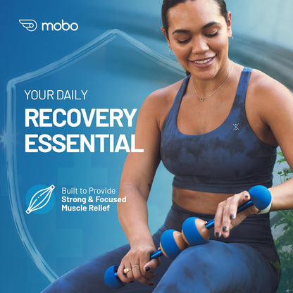 MOBO Deep Tissue Muscle Roller Stick for Back, Leg Recovery Massage Roller | One tool replaces a foam roller, massage ball & handheld massager for calves, quads, back & shoulders