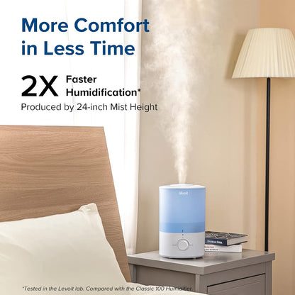 Levoit Top Fill Humidifiers for Bedroom, 2.5L Tank for Large Room, 25dB