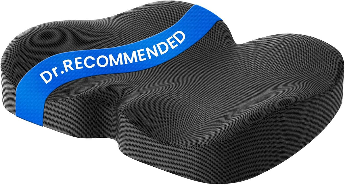 Benazcap Seat Cushion - Memory Foam Car Seat Pad - Sciatica & Lower Back Pain Relief - Car Seat Cushions for Driving - Road Trip Essentials for Drivers, Green