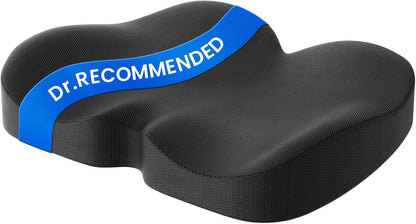 Benazcap Seat Cushion - Memory Foam Car Seat Pad - Sciatica & Lower Back Pain Relief - Car Seat Cushions for Driving - Road Trip Essentials for Drivers, Green