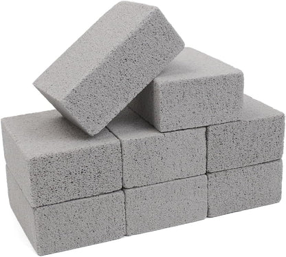 Magic Blackstone Griddle Scraper，4 Pack Gray Stone Cleaning Block Clean Brick for Grill, Removing Stains BBQ，Pool, Racks, Baking Steel, Oven, Flat Top Cookers, Utensils, Exfoliation Dead Skin, Toilet