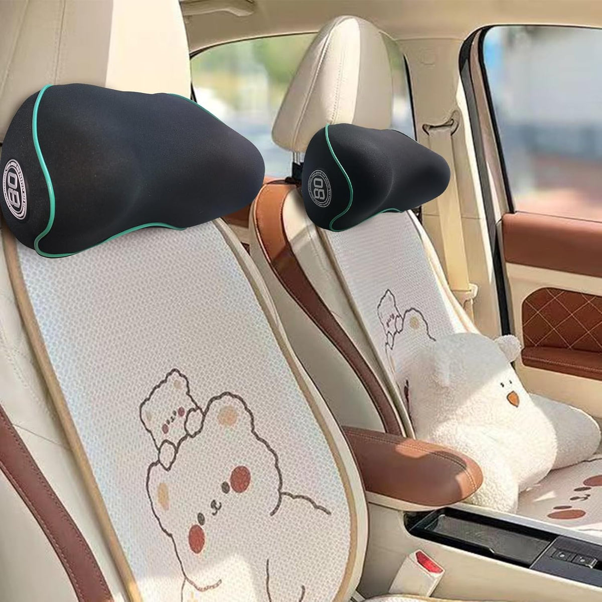 SPRFUFLY Make Relaxing Car Headrest Pillow, Car Neck Pillow for Driving