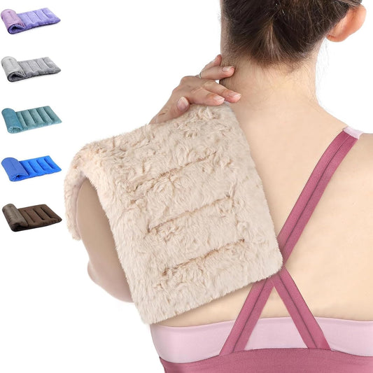SuzziPad Microwave Heating Pad for Muscle Soreness Fatigue, 7"X16", Purple | Long Lasting Cordless Hot Pack, Moist Heat for Body Discomfort, Multi Chamber Design for Muscle Tightness & Stiffness & Aches