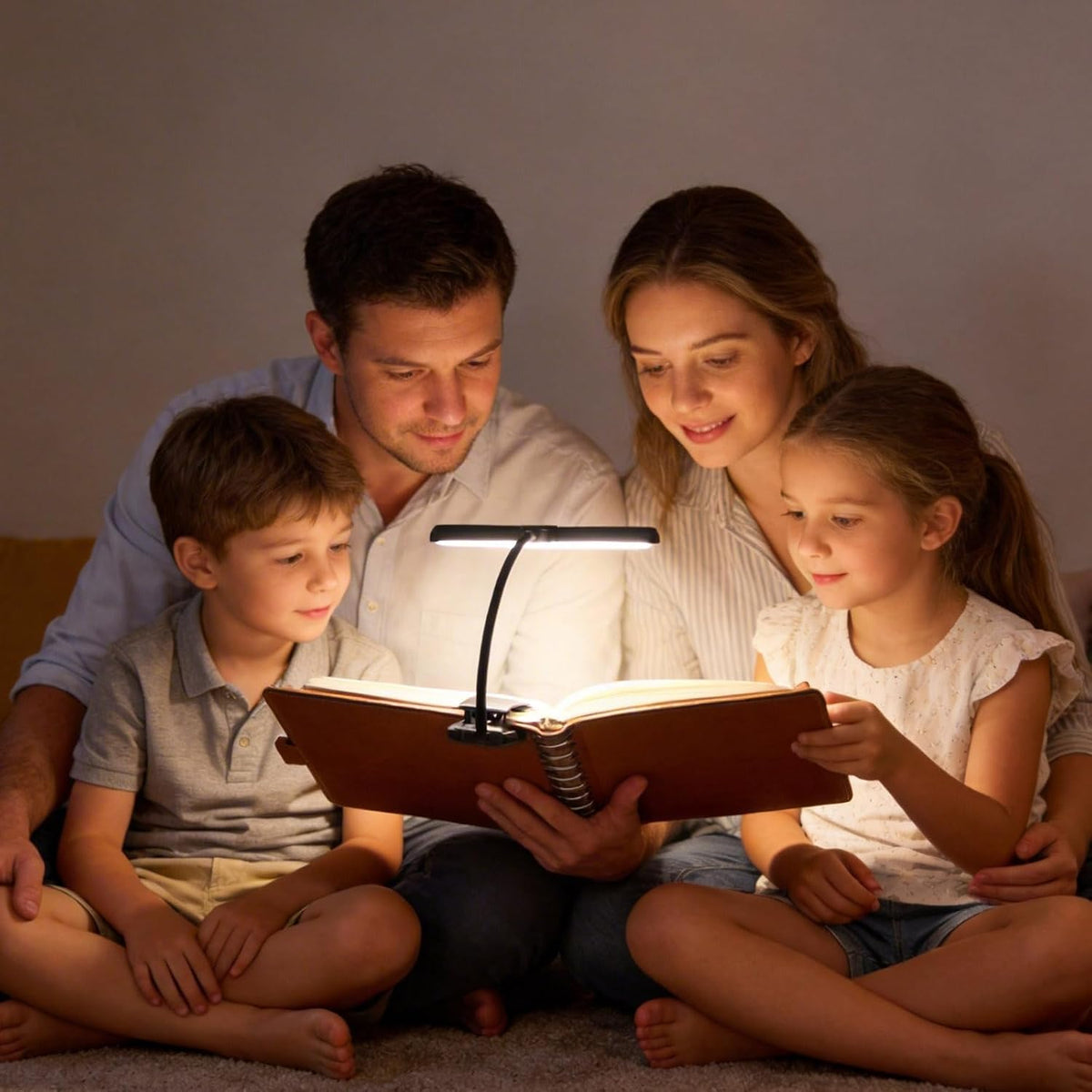 DORNLAT 18 LED Rechargeable Book Light, 1200 mAh 80 Hrs Lasting Reading Light at Night- Eye Caring 3 Color Temperatures Reading Lights - Portable Clip on Light, Present for Reader
