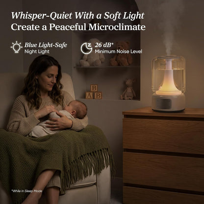 Levoit Humidifiers for Bedroom Large Room, 6L, 60H Runtime, 26dB, Smart App