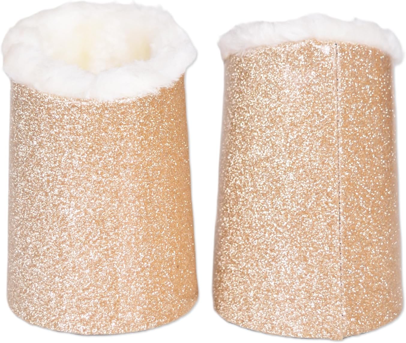 Pack of 2 Plush Lined Eyeglasses Holder Stand Case Glasses Protective Holder for Desks or Nightstands