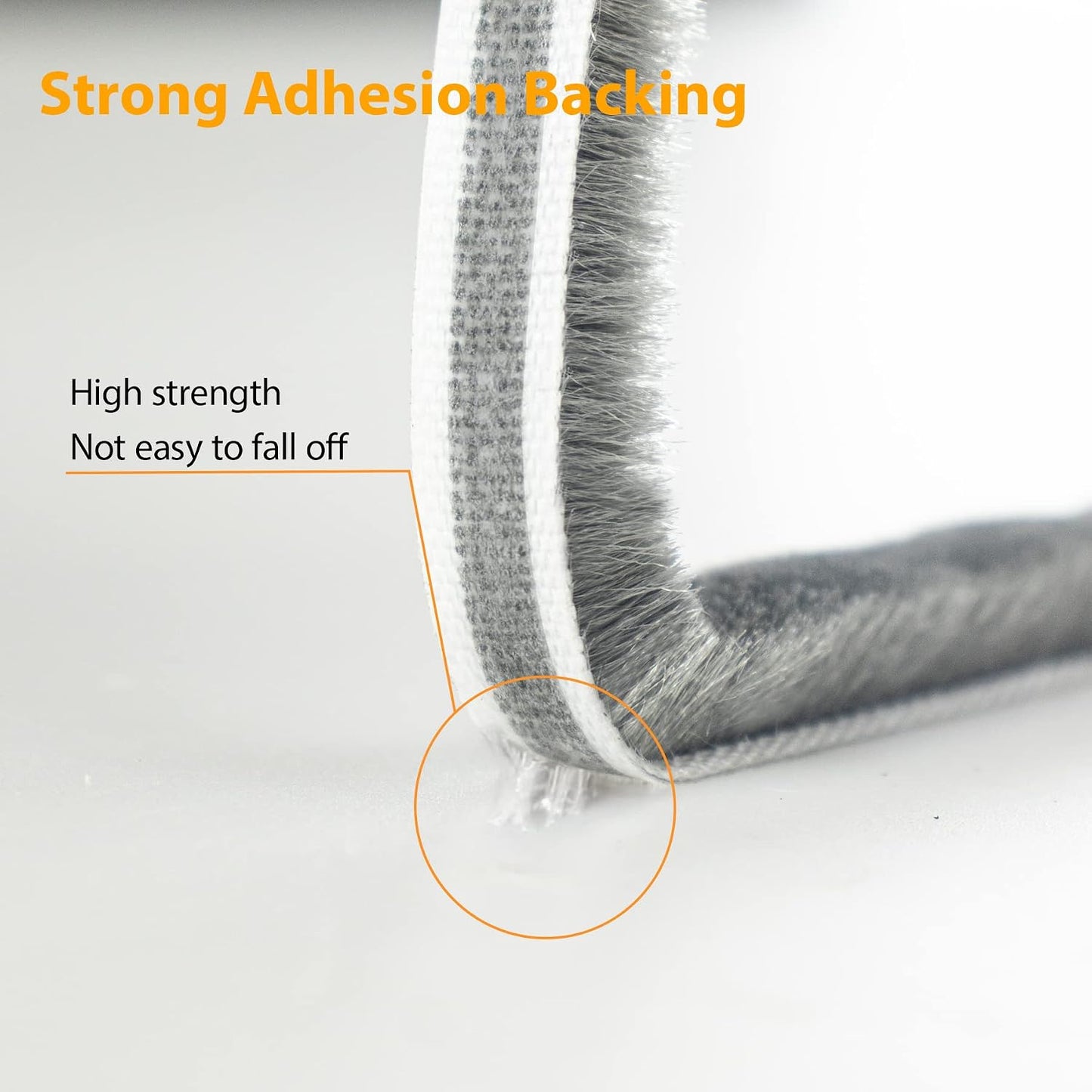 Bruiefpap 39.4FT Weather Stripping for Doors and Windows, Self-Adhesive Soundproofing Door Seal, Door Insulation for Sliding, Exterior, Frames and Front, 0.35'' Wide x 0.35'' Thick, Grey