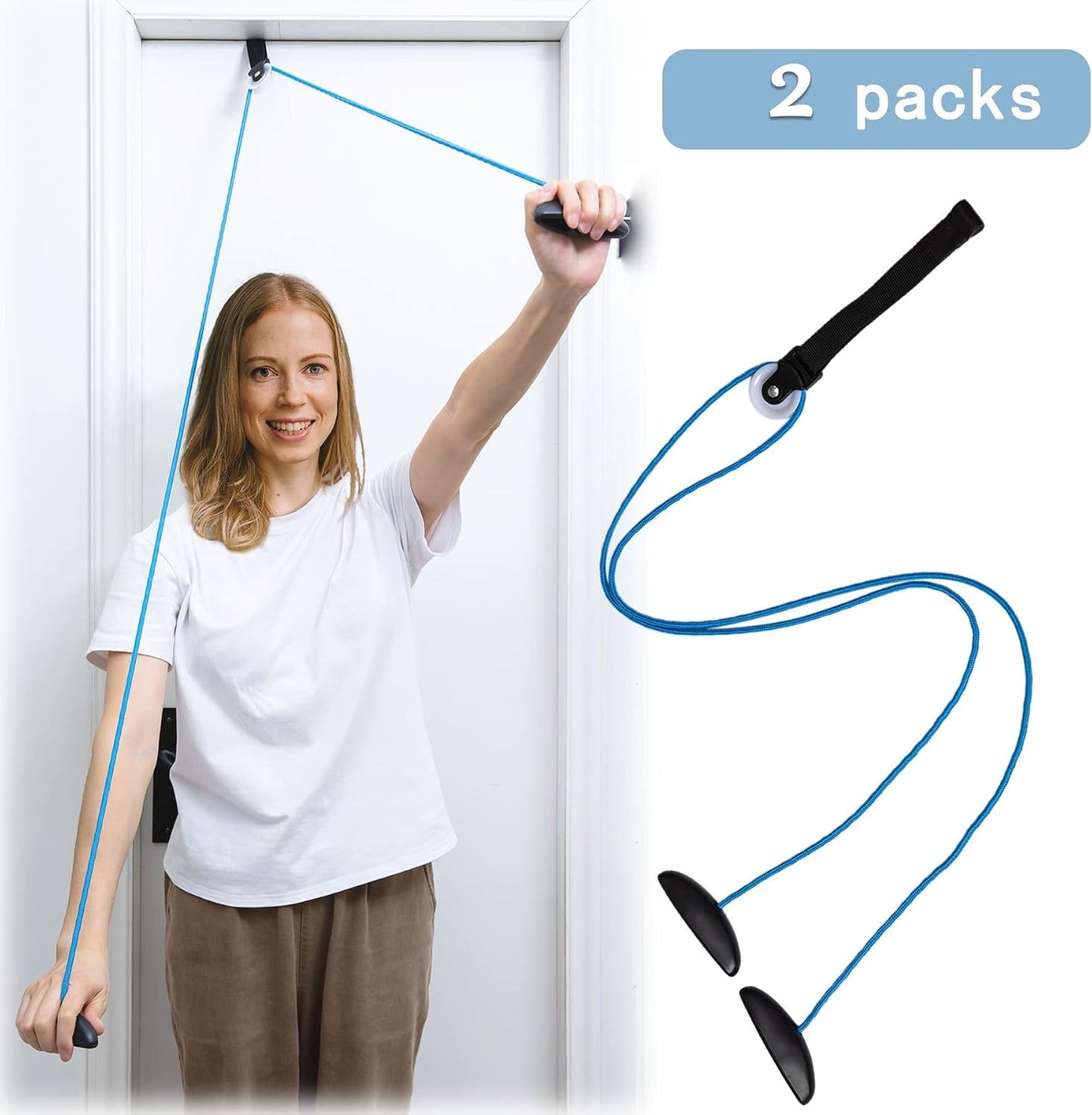 Shoulder Pulley Over The Door Physical Therapy System | Over-the-door exercise pulley designed for shoulder physical therapy exercises.