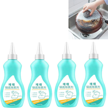 Magic Gel Cleaner for Pots and Pans - 150g Stainless Steel and Black Pot Bottom Cleaning Gel - Professional Grade Cookware Cleaner for Stubborn Stains and Burnt Residue Removal (1Pc)