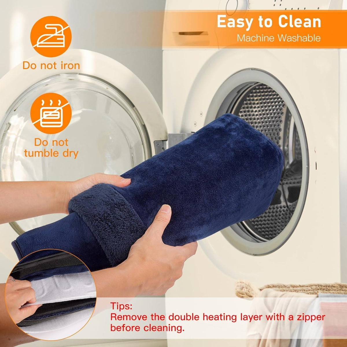 Electric Foot Warmer Mat Heating Pads with Fast Dual-Side Heated Technology, 6-Layers Heater Retention Fabric, 3 Timer Settings&9 Heat Levels, Birthday Gift for Men/Women Feet, 22"×20" Black