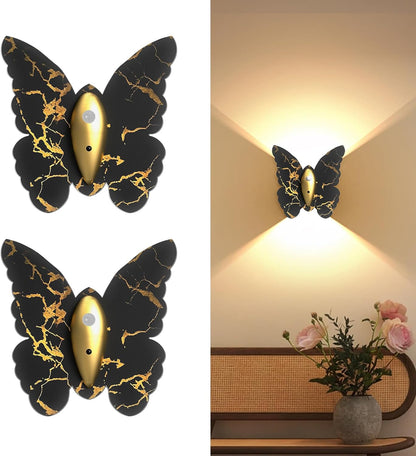 Eneru Motion Sensor Wall Sconce Set of 2, Rechargeable Wall Lights, Indoor