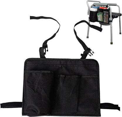 Bedside Commode Chair Hanging Bag Organizer Pouch - Hanging Storage Bag for Toilet Paper, Wipes Tissues,Mobile Phones Fits Mobility Toilet Chairs,Chairs Caddy Portable Toilet Chair Accessories