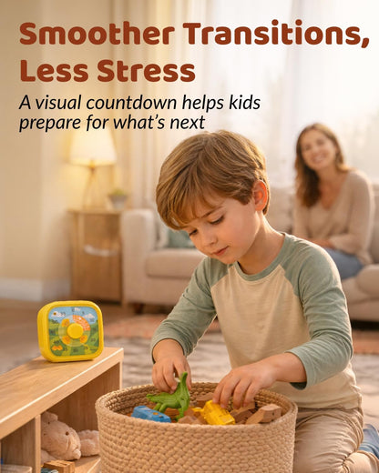 Visual Timer for Kids - The Perfect Kids Visual Aid for Classroom, Home & Desk Use - Great for Study, Productivity, Pomodoro, Toddlers Shower & Potty Training Timer 60 Minute Countdown Timer (Chick)