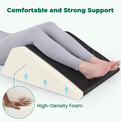 ENITYA Extra Large Massage Table Bolster Pillow for Legs | 23"x20"x8" Knee Pillow with Removable Waterproof Cover,No Assembly Needed,Ideal for Leg Elevation,Physical Therapy,Tattoo