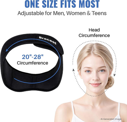 Wisdom Teeth Ice Pack Head Wrap, Jaw Face Ice Pack for Oral Surgery TMJ Relief Tooth Extraction, Reusable Hot & Cold Therapy Pack for Wisdom Teeth Removal Tonsillectomy, Pink