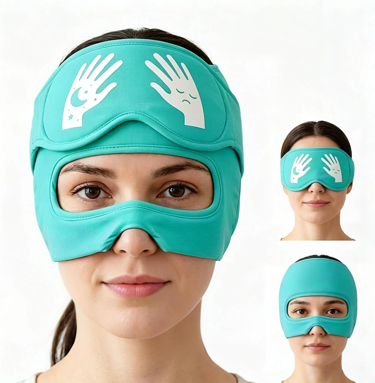 3-in-1 Migraine Relief Cap with Eye Holes