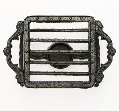 Sungmor Cast Iron Teapot Warmer - Rustic Design with Tealight Holder | Heavy Duty & Decorative Candle Holder Stands for Heat Food Coffee Milk or Tea