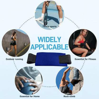 BICAREE Ice Packs for Injuries Reusable (3-Piece Set), Hot & Cold Gel Pack with Adjustable Wrap for Joint and Muscle Pain, Swelling, Knees, Back, Shoulder
