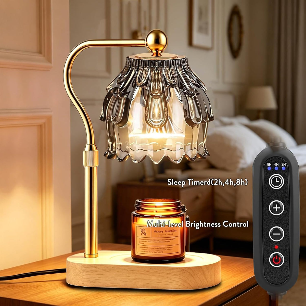 Candle Warmer Lamp with Timer & Dimmable New Home Gift Room Decor