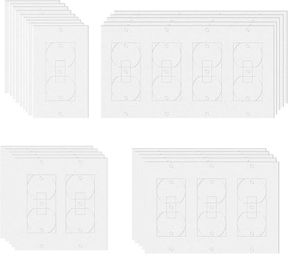 40PCS Wall Insulation Outlet Insulators Draft Sealers, Switch Plate Insulation EVA Foam Gasket for Wall, Light, Switch Socket