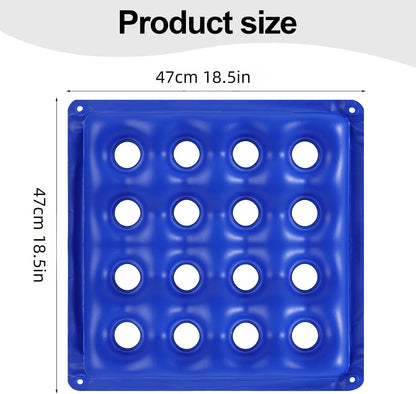 2-Pack Inflatable Seat Cushions, Pressure Relief Waffle Cushion, Ideal for Long Sitting, Office Chairs, Car Seats, Wheelchair Cushions, Comes with 2 Air Pumps, Portable and Comfortable