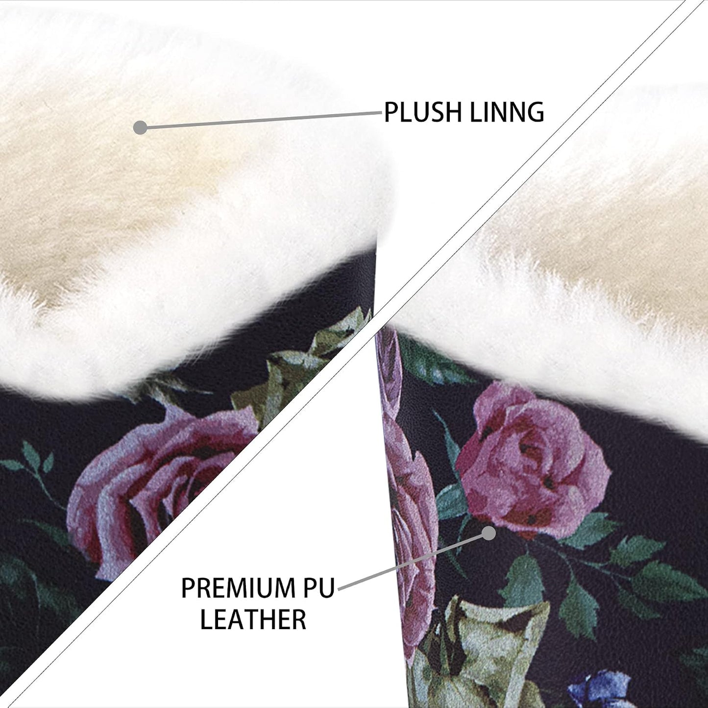 Plush Fluffy Lined Anti-scratch Eyeglasses Holder Protective Glasses Stand Case