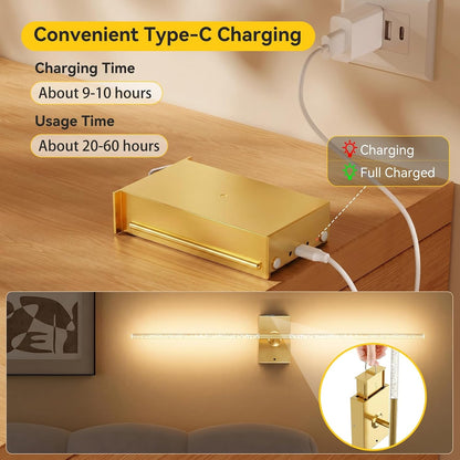 Battery Operated Wall Sconces Set of 2, Remote Control, 10000mAh, Black