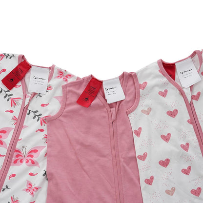 Yoofoss Baby Sleep Sack 0-6 Months Wearable Blanket for Babies 100% Organic Cotton 2-Way Zipper TOG 0.5 Toddler Sleeping Sack 3 Pack, Sleep Sacks