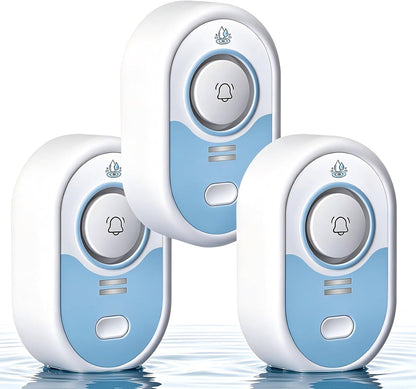 Water Leak Detector with Loud Alarm, 100dB Siren & LED Flash, Water Sensor Alarm for Home, Basement, Sump Pump, Kitchen, Bathroom, RV, Water Heater, Indoor Outdoor 5-Pack