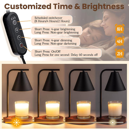 Marycele Candle Warmer Lamp with Timer, Vintage Home Decor, Gifts for Women